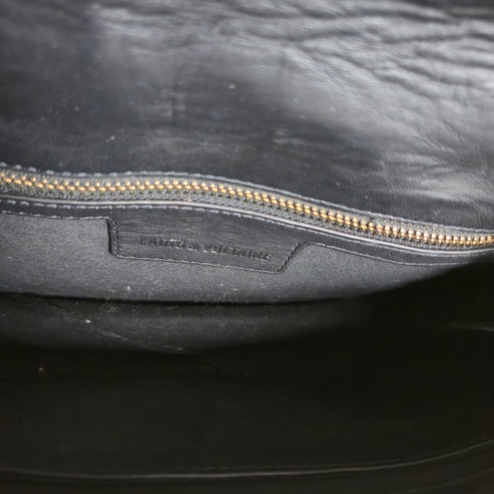 Zadig & Voltaire Ziggy Black Quilted Matelassé Clous Shoulder Bag - Picture 14 of 16